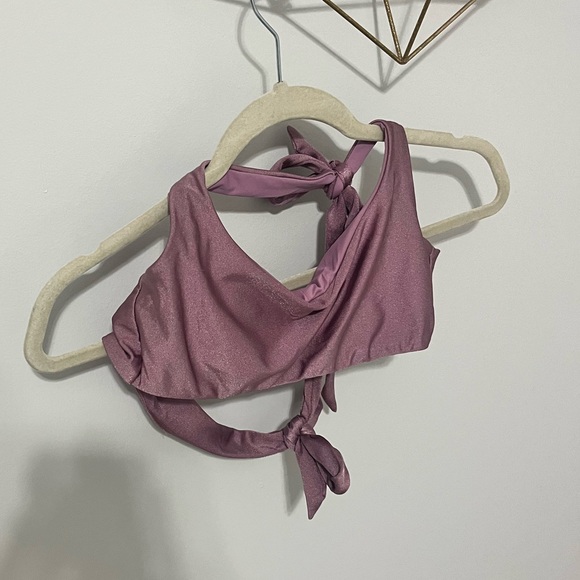Becca by Rebecca Virtue swim top- size small - metallic purple - Picture 1 of 5
